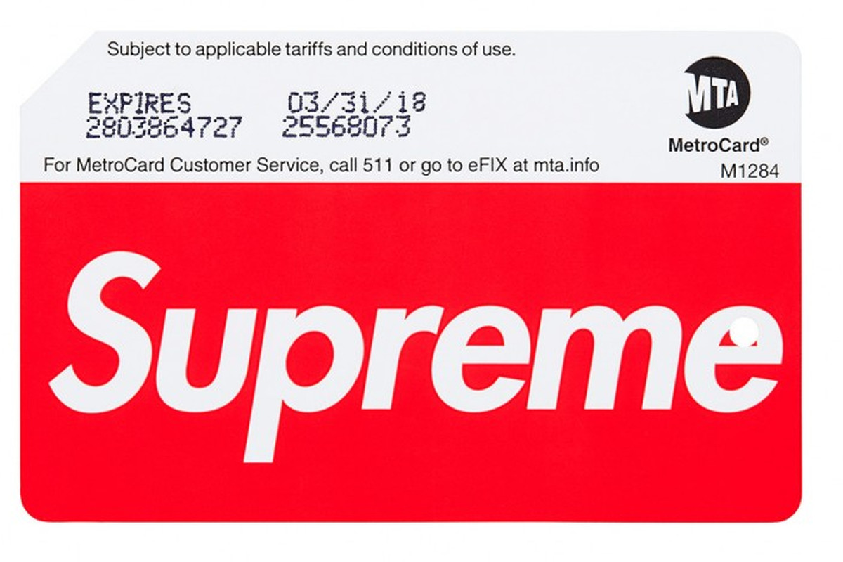 supreme metro card